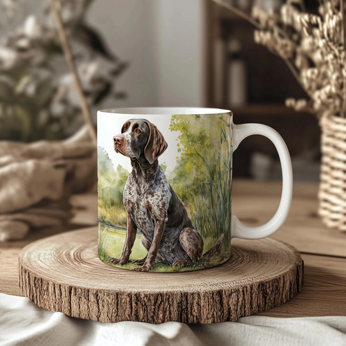 German pointer lake ceramic - german,