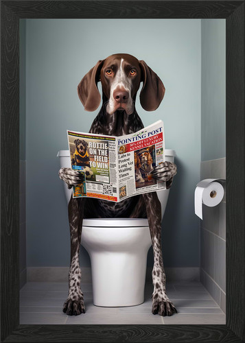 German pointer toilet - on,